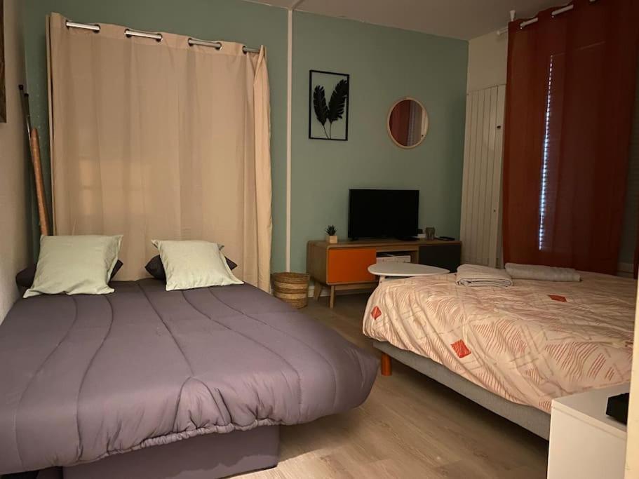 T2 Cosy Proche Hopital + Parking Gratuit Sur Place Auxerre Dış mekan fotoğraf